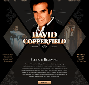 David Copperfield Website